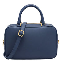 Novara Structured Cow Leather Mini Boston Bag