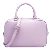 Novara Structured Cow Leather Mini Boston Bag