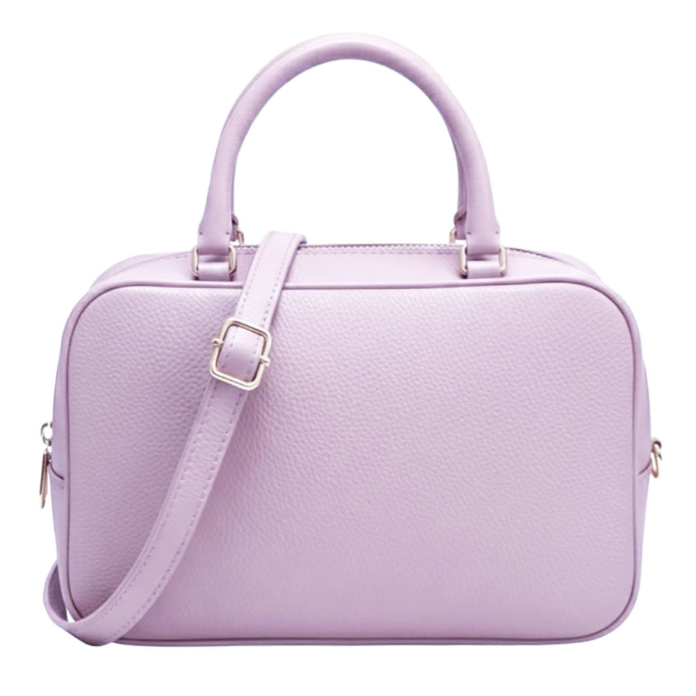 Novara Structured Cow Leather Mini Boston Bag