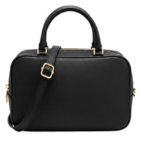 Novara Structured Cow Leather Mini Boston Bag