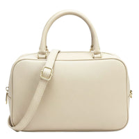 Novara Structured Cow Leather Mini Boston Bag