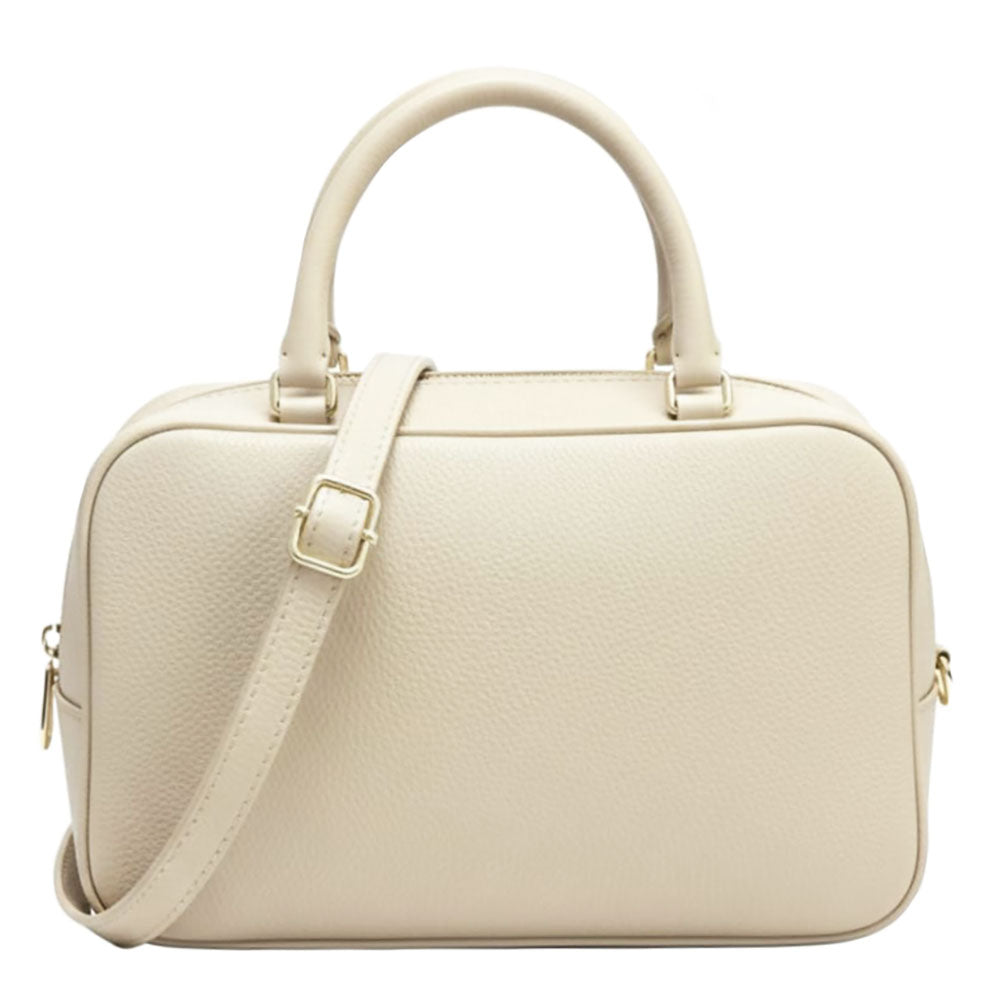 Novara Structured Cow Leather Mini Boston Bag