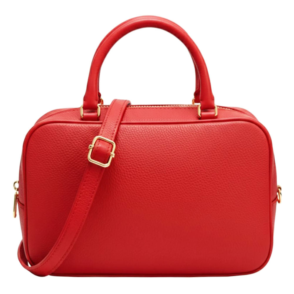 Novara Structured Cow Leather Mini Boston Bag