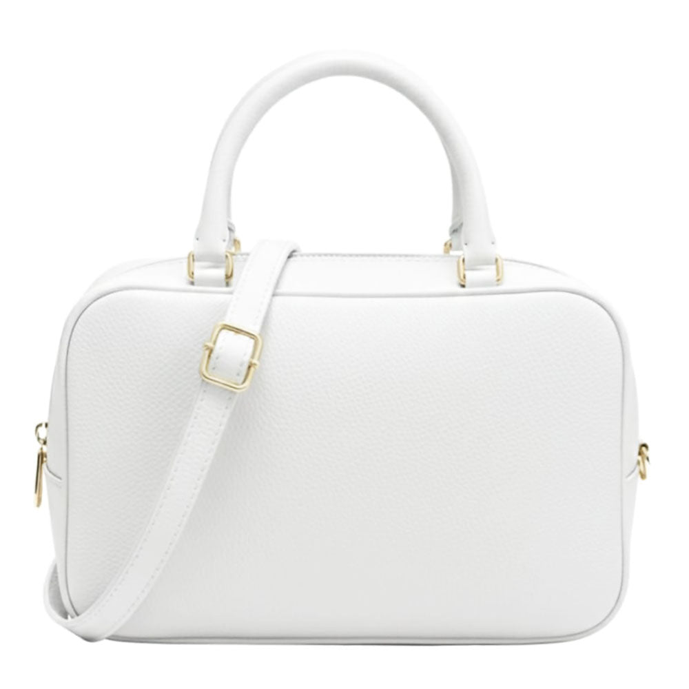 Novara Structured Cow Leather Mini Boston Bag