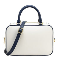 Novara Structured Cow Leather Mini Boston Bag