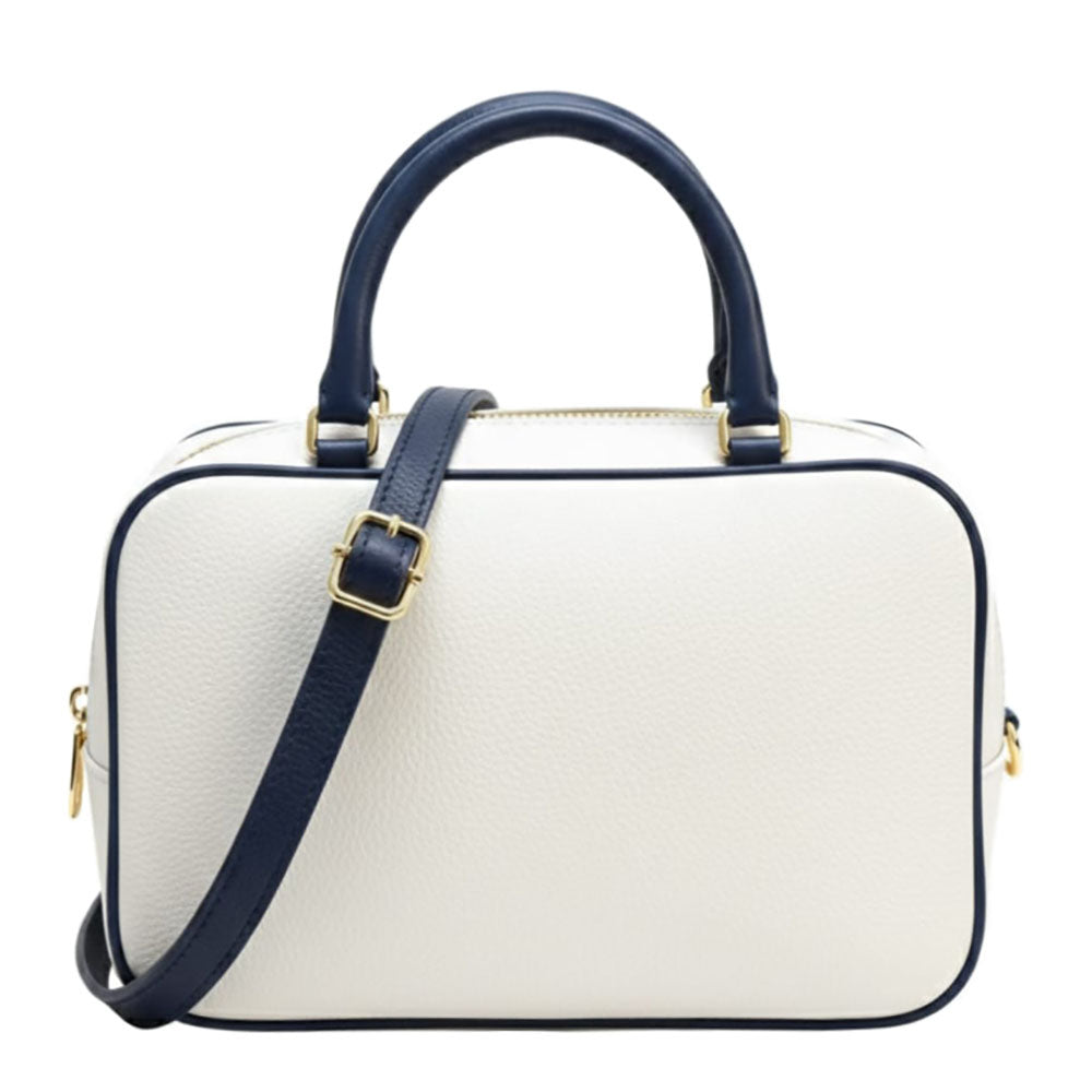 Novara Structured Cow Leather Mini Boston Bag