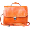 Leather briefcase with Laptop compartment inside-31