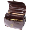 Leather briefcase with Laptop compartment inside-0