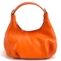 Noemi Compact Italian Leather Hobo Bag