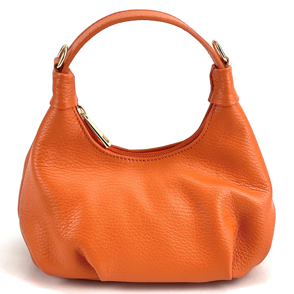 Noemi Compact Italian Leather Hobo Bag