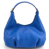 Noemi Compact Italian Leather Hobo Bag