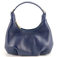 Noemi Compact Italian Leather Hobo Bag