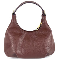 Noemi Compact Italian Leather Hobo Bag