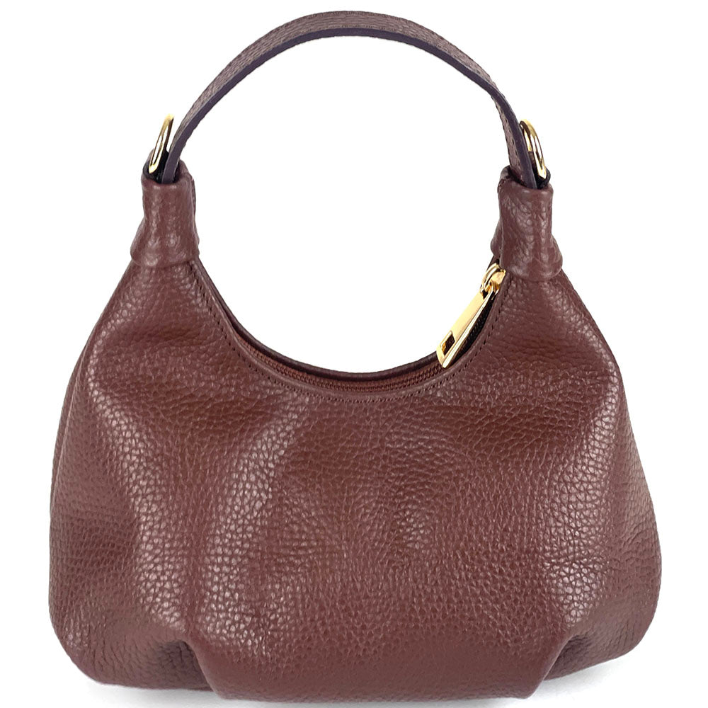 Noemi Compact Italian Leather Hobo Bag