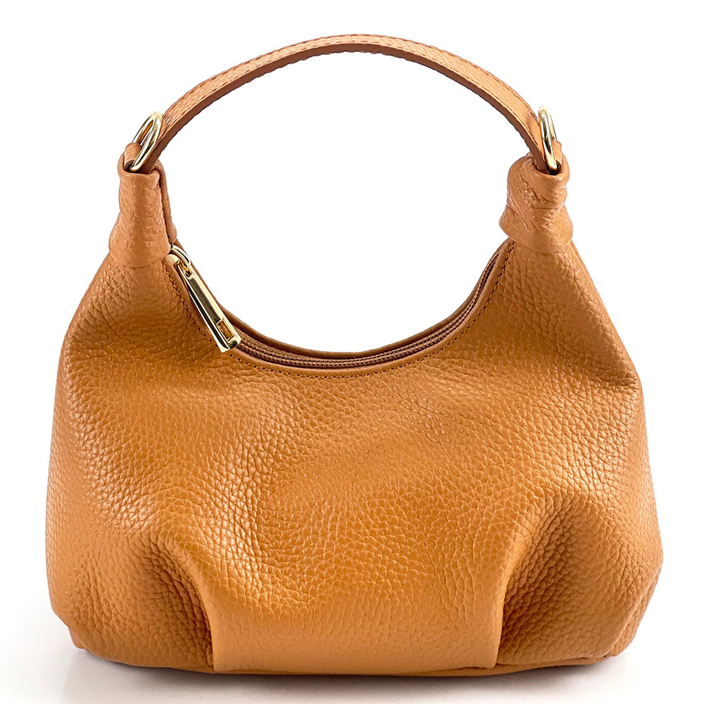 Noemi Compact Italian Leather Hobo Bag
