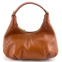 Noemi Compact Italian Leather Hobo Bag