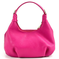 Noemi Compact Italian Leather Hobo Bag