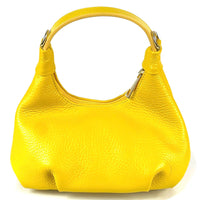 Noemi Compact Italian Leather Hobo Bag