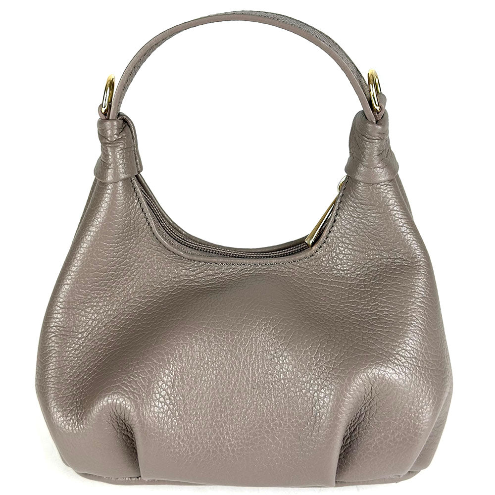 Noemi Compact Italian Leather Hobo Bag