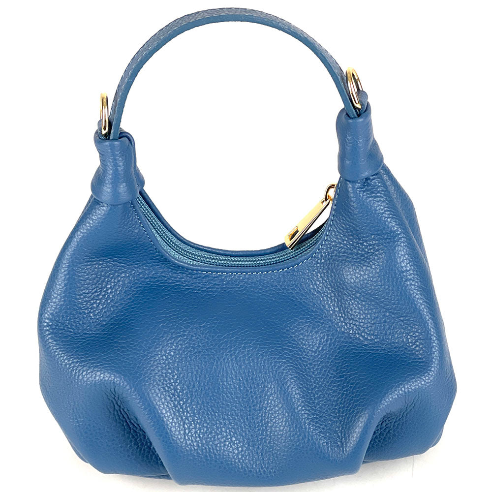 Noemi Compact Italian Leather Hobo Bag