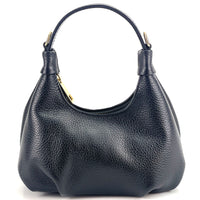 Noemi Compact Italian Leather Hobo Bag