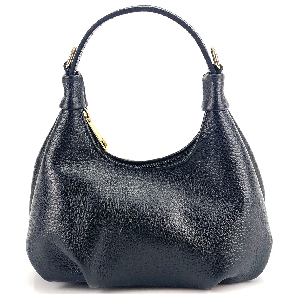Noemi Compact Italian Leather Hobo Bag