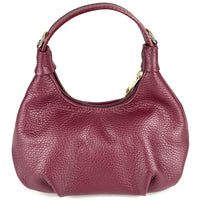 Noemi Compact Italian Leather Hobo Bag