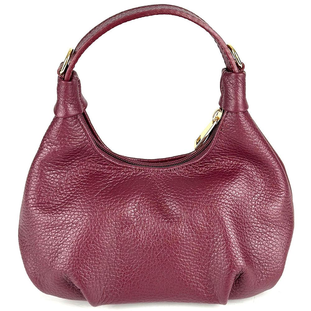 Noemi Compact Italian Leather Hobo Bag
