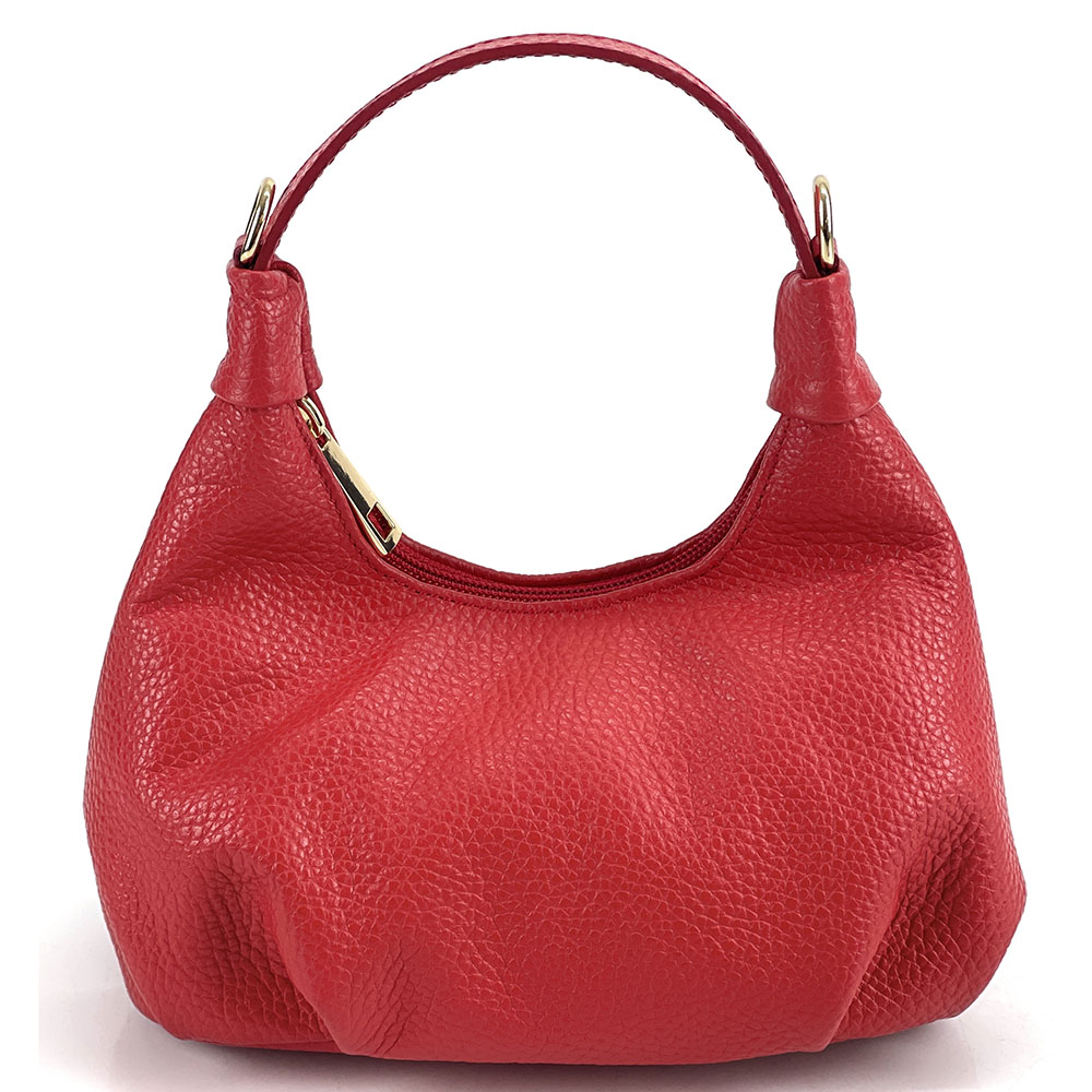 Noemi Compact Italian Leather Hobo Bag