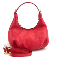 Noemi Compact Italian Leather Hobo Bag