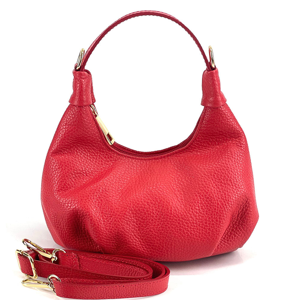 Noemi Compact Italian Leather Hobo Bag
