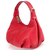 Noemi Compact Italian Leather Hobo Bag