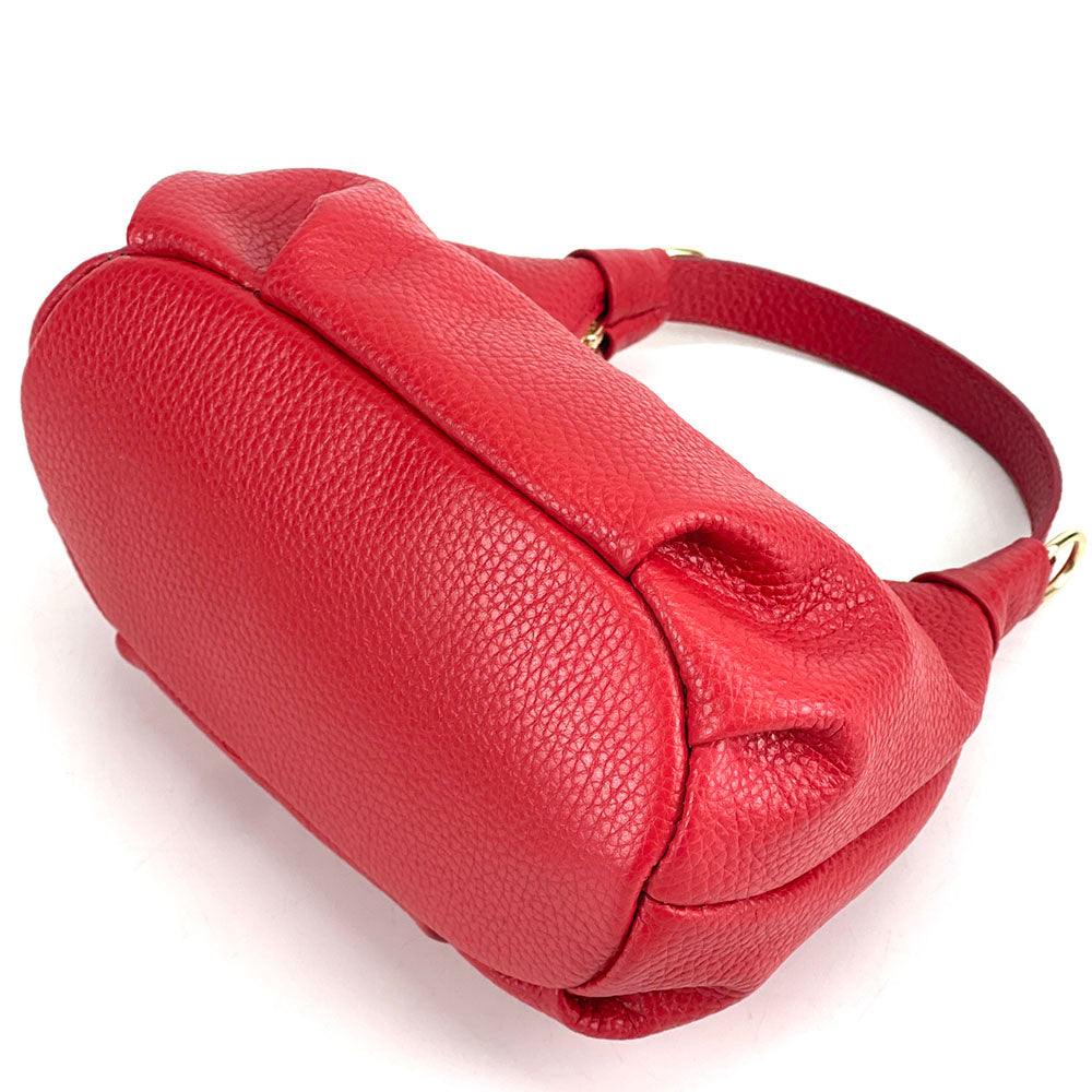 Noemi Compact Italian Leather Hobo Bag
