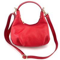 Noemi Compact Italian Leather Hobo Bag