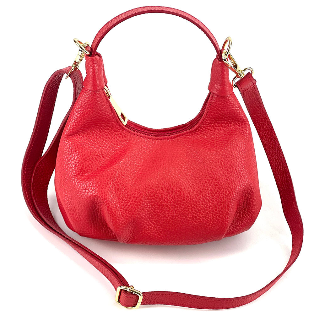 Noemi Compact Italian Leather Hobo Bag