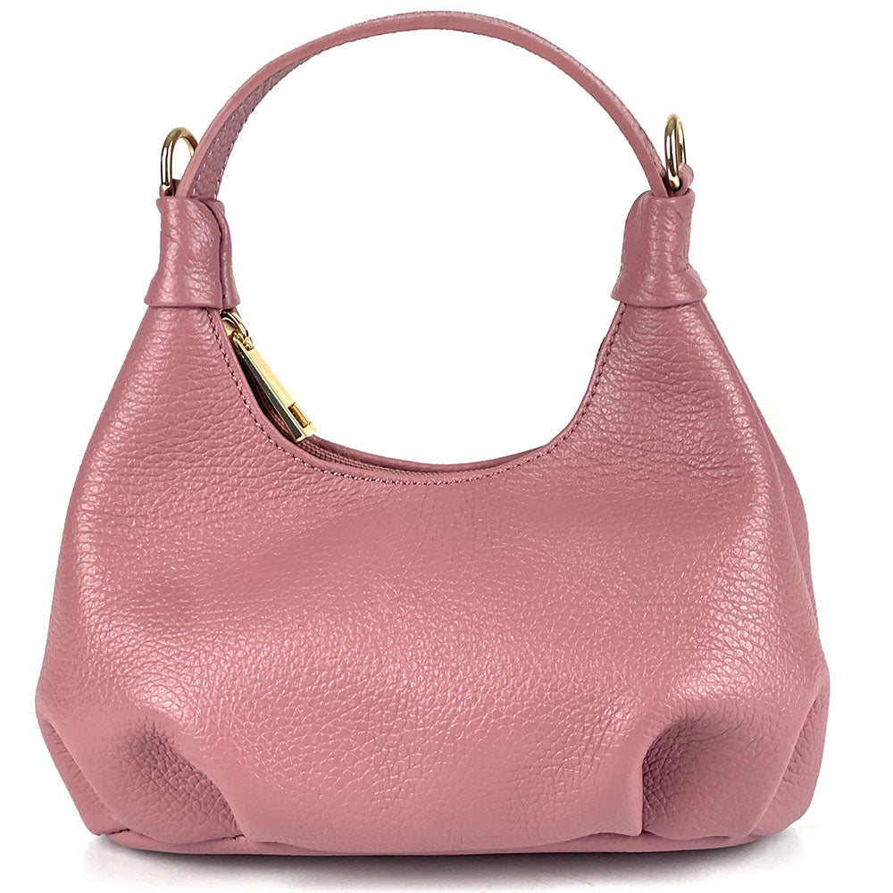 Noemi Compact Italian Leather Hobo Bag