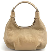 Noemi Compact Italian Leather Hobo Bag