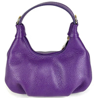 Noemi Compact Italian Leather Hobo Bag