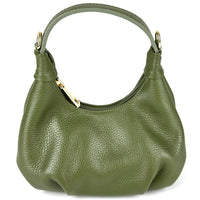 Noemi Compact Italian Leather Hobo Bag