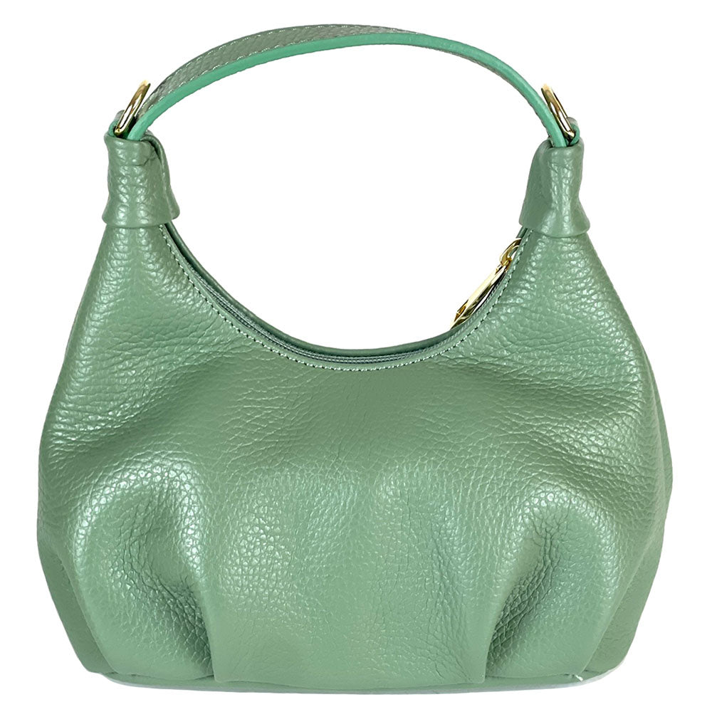 Noemi Compact Italian Leather Hobo Bag