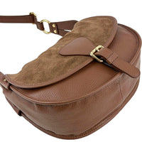 Lauren Italian Suede Saddle Shoulder Bag - view 6