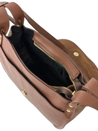 Lauren Italian Suede Saddle Shoulder Bag - view 7