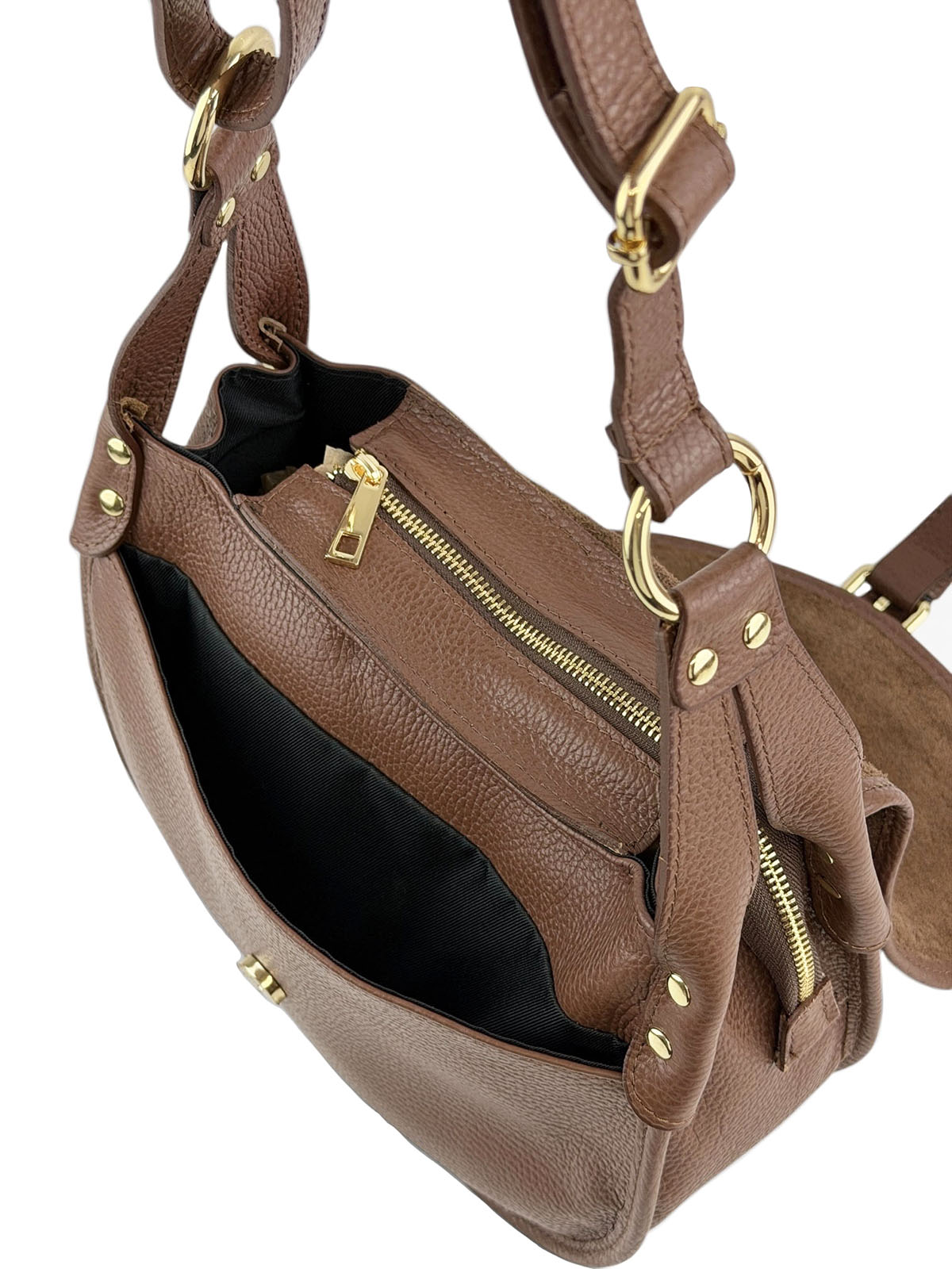 Lauren Italian Suede Saddle Shoulder Bag - view 8