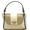 Virginia Bicolor Leather Handbag: Modern Elegance - Leather Italiano