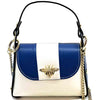 Virginia Bicolor Leather Handbag: Modern Elegance - Leather Italiano