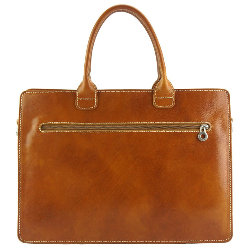 Giacinto Tan leather business bag