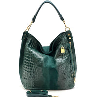Selene S leather Hobo bag-19