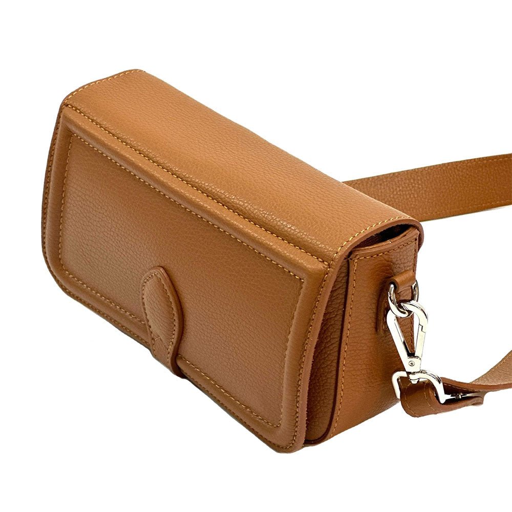 Nicole Leather Shoulder Bag | Versatile Elegance - Leather Italiano