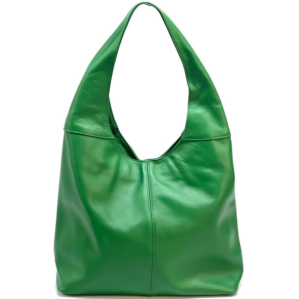 Caïssa Leather Hobo Bag: Versatile & Stylish - Leather Italiano