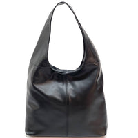 Caïssa Leather Hobo Bag: Versatile & Stylish - Leather Italiano